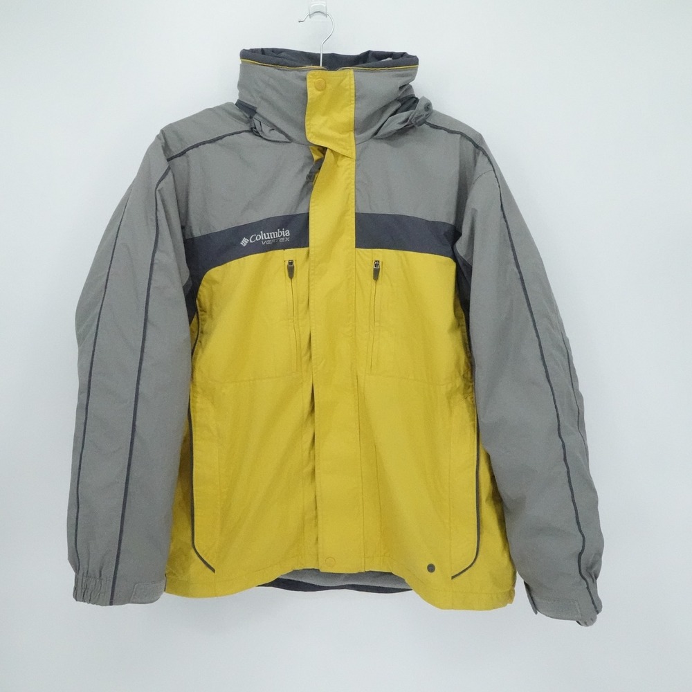 Columbia Jacket Mens Large Yellow Gray Bugaboo Vertex Interchange 3 n 1 Outdoors